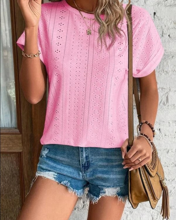 RANA Casual Eyelet Top