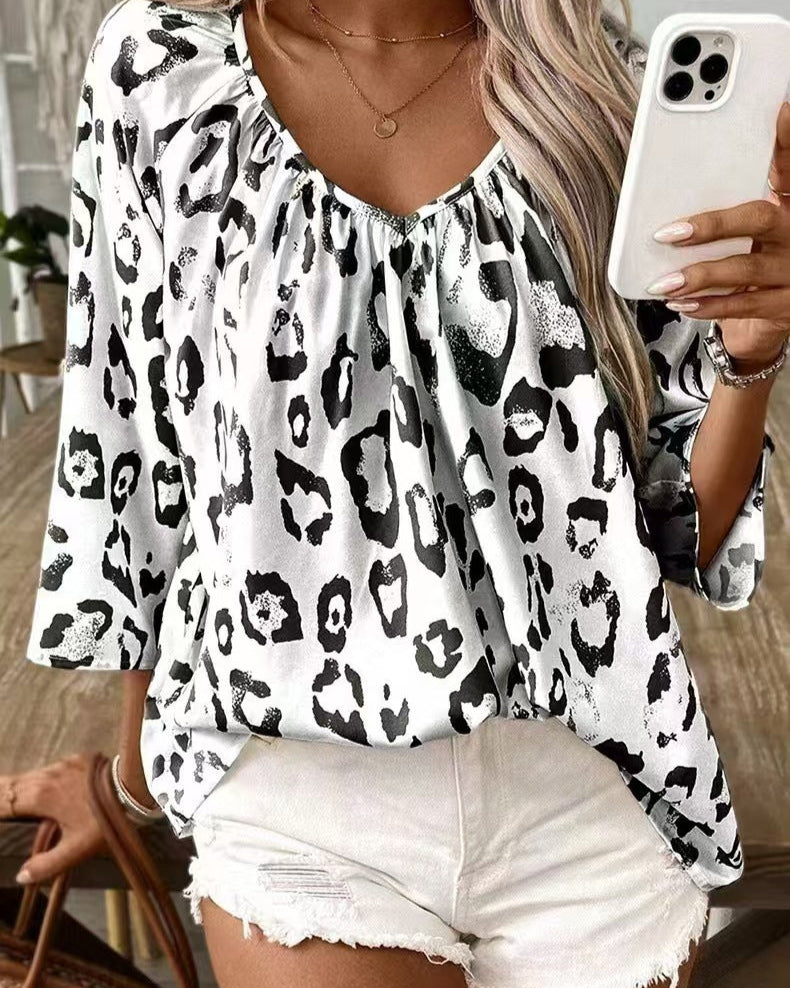 JULIANA Leopard Blouse