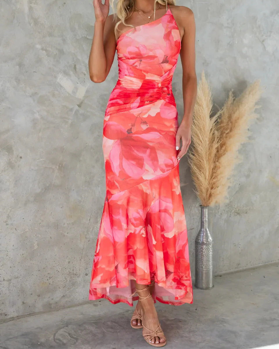 LILIANE Flowers Print Dress