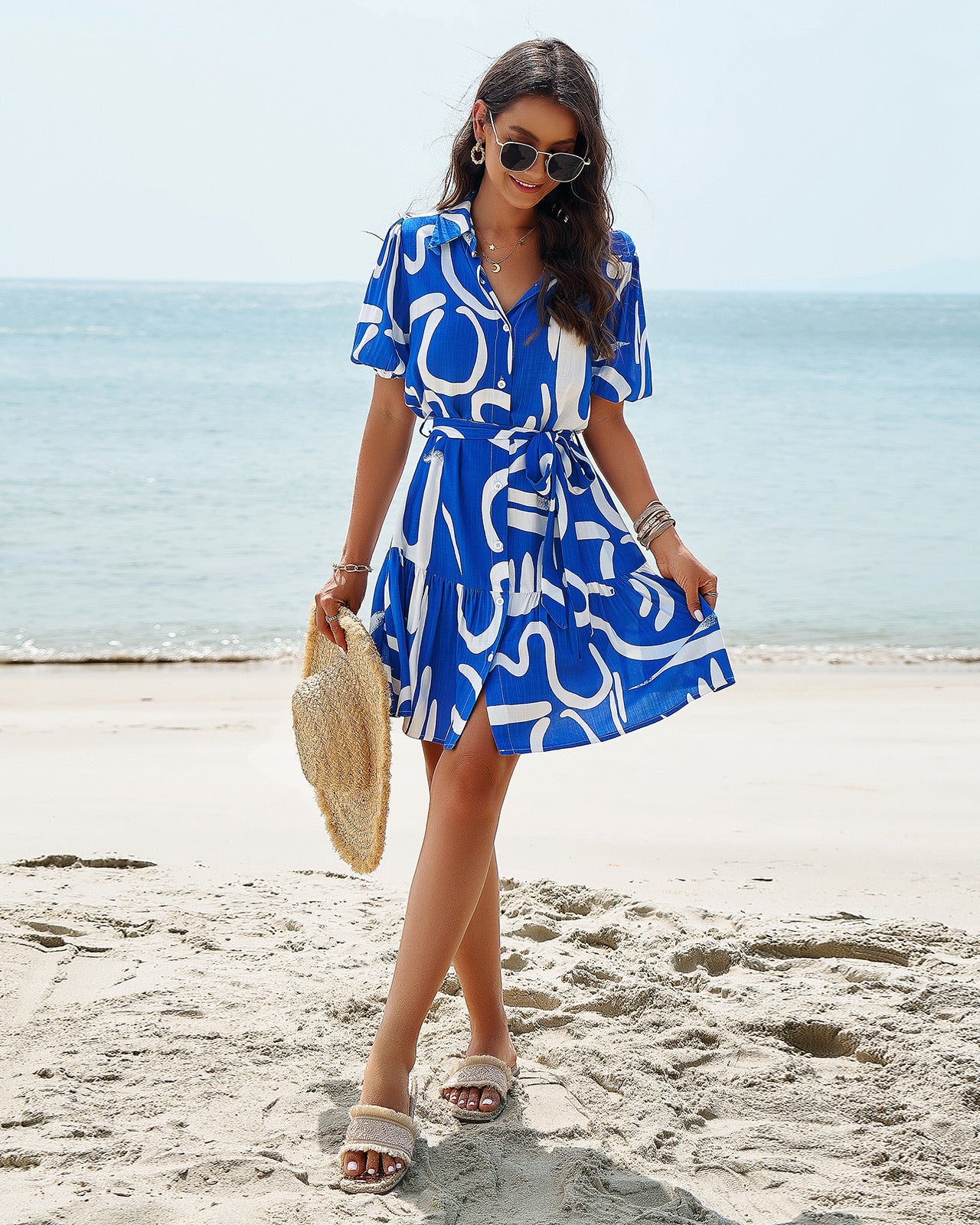 Bella Print Elegance Dress