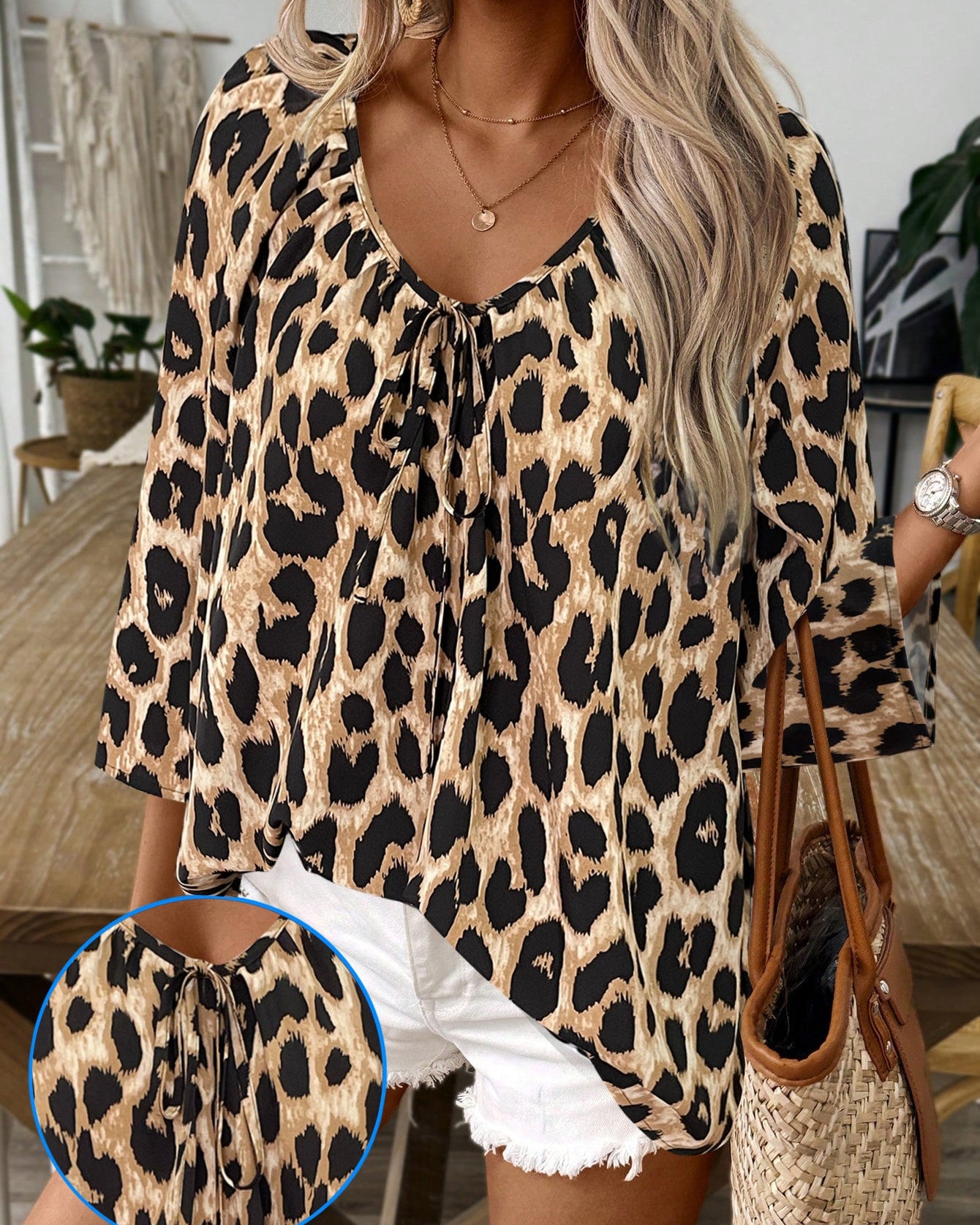 JULIANA Leopard  Blouse