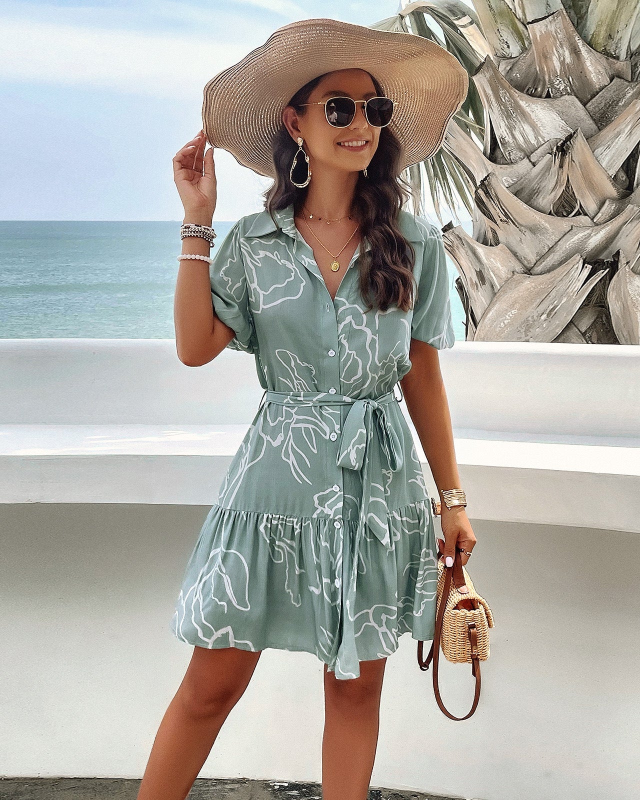 Bella Print Elegance Dress