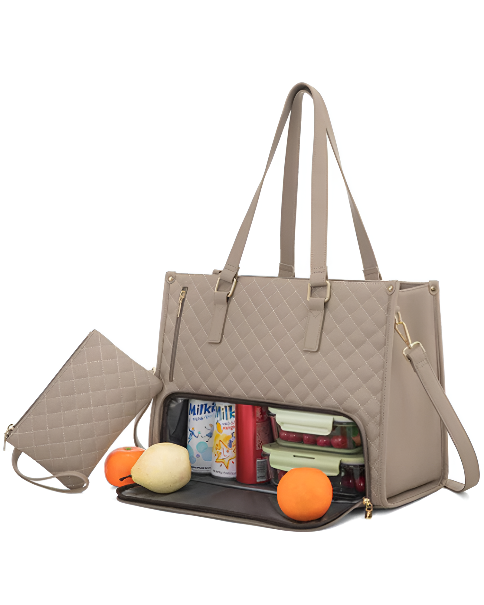 Lunch Tote Bag with insulated compartment