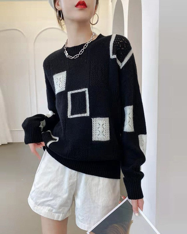 Clarisse Geo Pullover