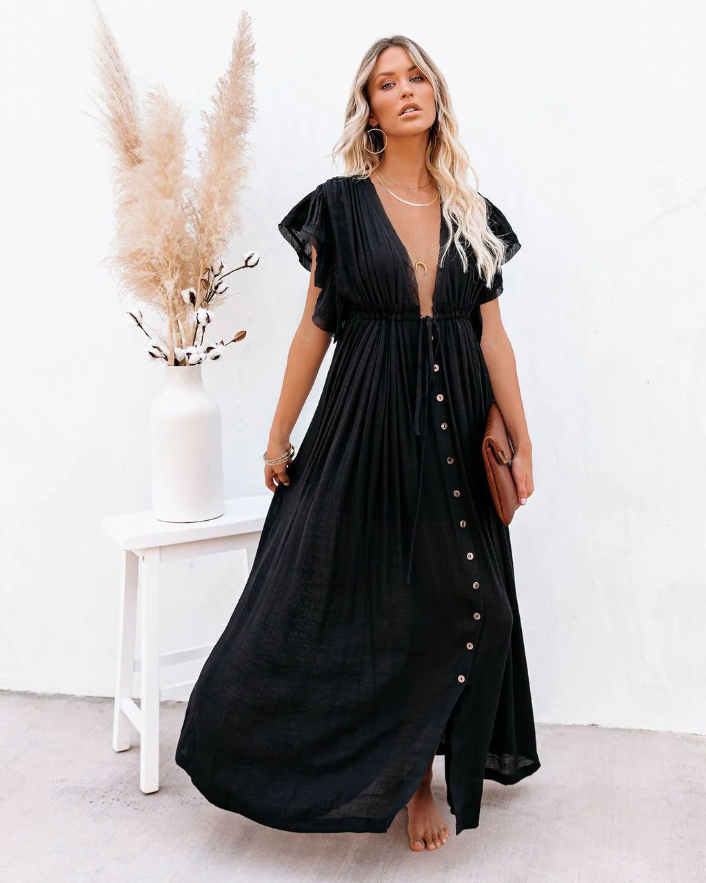 ALIA Airy Maxi Dress