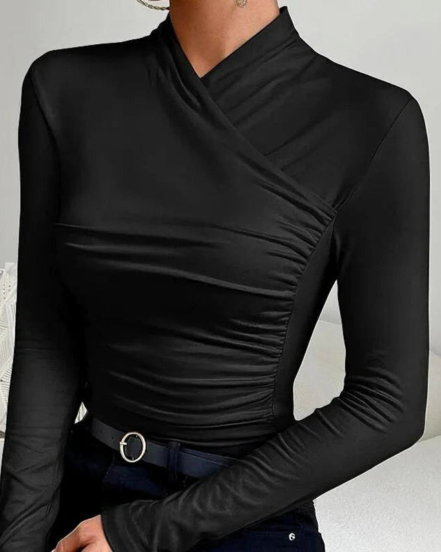 JANE  Classic Cross-Neck Top