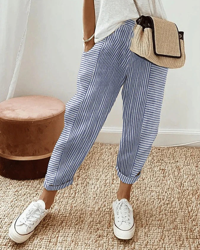 Lora Striped Pants