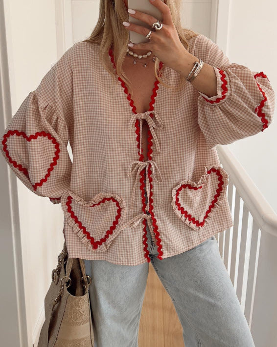 GRACIE Heart Blouse