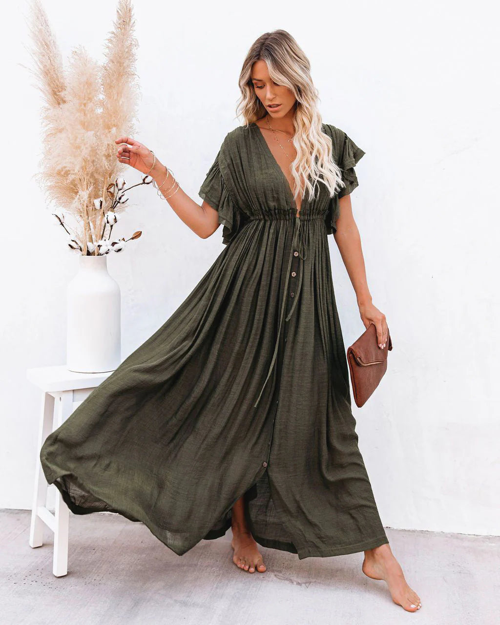 ALIA Airy Maxi Dress