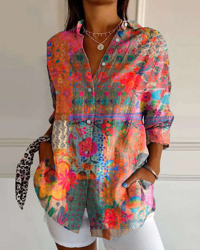 Joan Floral Blouse
