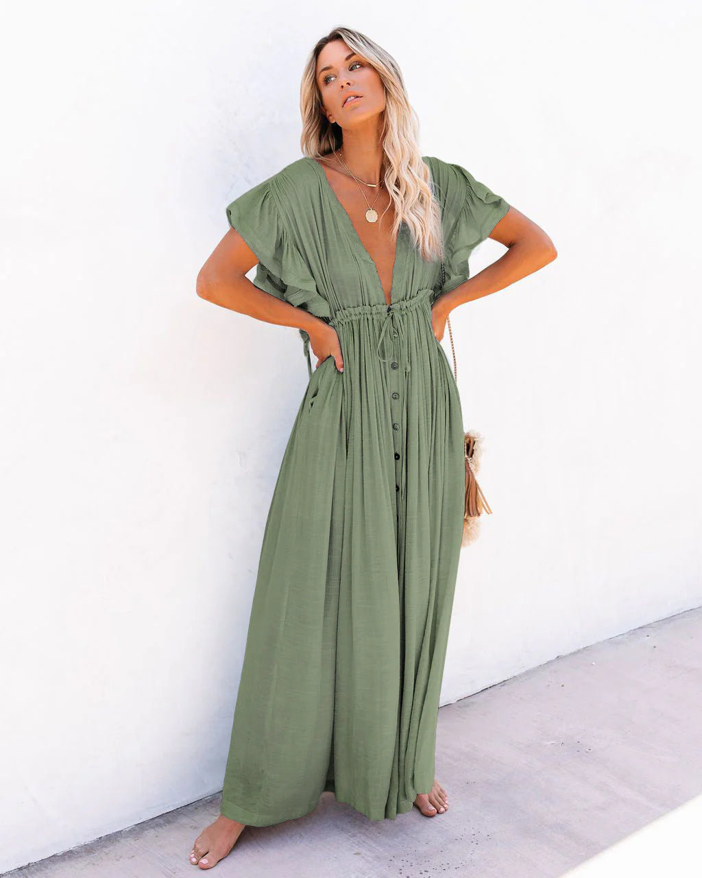 ALIA Airy Maxi Dress