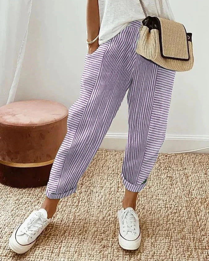Lora Striped Pants